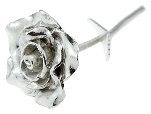 Tin Anniversary 10 Year Everlasting Rose - 100% Pure Casted Tin Great Anniversary Idea by Pirantin