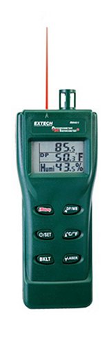 Extech RH401 Triple Display Hygro Thermometer Psychrometer with Built In Infrared Thermometer