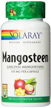 Solaray Mangosteen Whole Herb Supplement 475 mg 100 Count