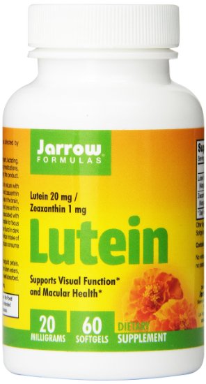 Jarrow Formulas Lutein, Supports Visual Function, 20 mg, 60 Softgels