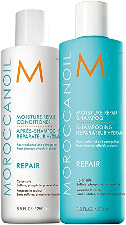 Moroccanoil Moisture Repair Shampoo and Conditioner Combo Pack, 250ml Each