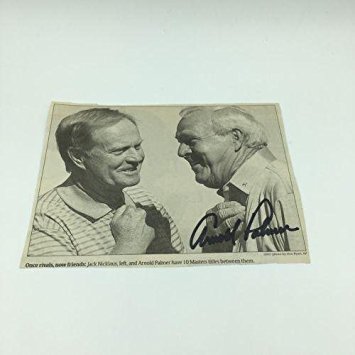 Autographed Arnold Palmer Photograph - Cut - Autographed Golf Photos