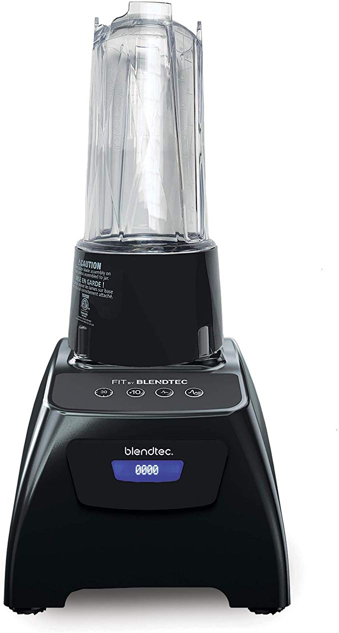 Blendtec Classic Fit Blender with Personal Size Go Jar (34 oz), 30-sec Pre-programmed cycle, High-Low Pulse, Professional-Grade Power, Black