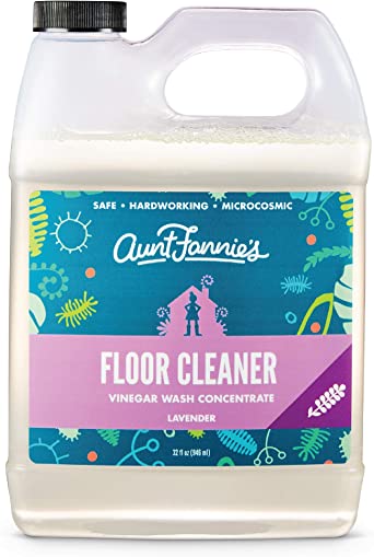 Aunt Fannie's Floor Cleaner Vinegar Wash - Multi-Surface Cleaner, 32 oz. (Single Bottle, Lavender)