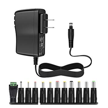 Aisilk 12V AC/DC Adapter 24W 2A Switching Power Supply Cord Charger for Bose SoundLink Mini, LED Lights Strip,Router, Camera, CCTV,Keyboard, Hard-Drive,Recorders, Monitor, Speaker and more [UL Listed]