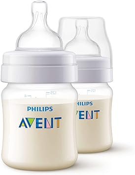 Philips AVENT Anti-Colic Baby Bottles, 125ml, 2-Pack, SCF810/27