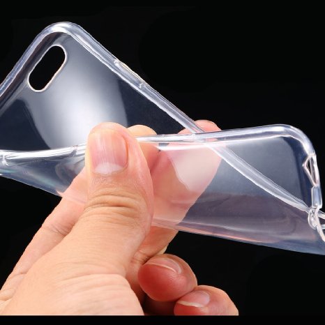Ultra Thin Slim Crystal Clear Soft TPU Cover Case Skin for 47 iPhone 6 Clear