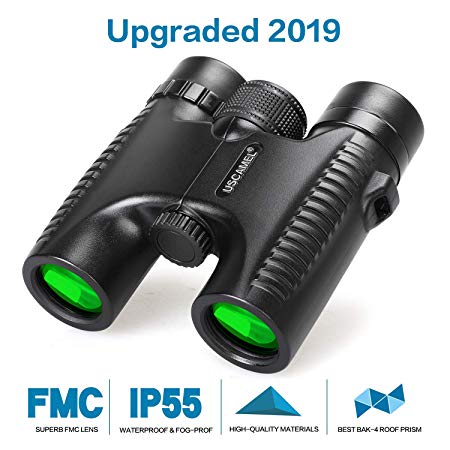 USCAMEL Compact Binoculars for Children and Kinds, and Adults Bird Watching,Lightweight and Compact for Hours of Bright, Clear Bird Watching, Hunting,Also for Outdoor Sports Games and Concerts-Black