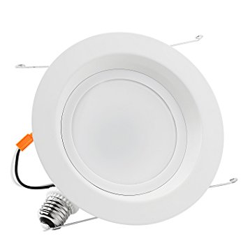 TORCHSTAR 6inch Dimmable LED Retrofit Recessed Downlight, LUTRON Caseta Dimmer Compatible, ENERGY STAR & UL Listed 17W (120W Equiv.) LED Ceiling Light - 5000K Daylight