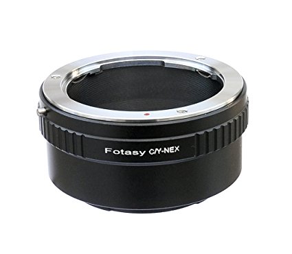 Fotasy  Contax Zeiss C/Y Lens to Sony E-Mount NEX Camera NEX-5R NEX-5T NEX-6 NEX-7 a6500 a6300 a6000 a5100 a5000 a3500 a3000 NEX-VG30 NEX-VG900 NEX-FS100 NEX-FS700 NEX-EA50 PXW-FS7 Adapter