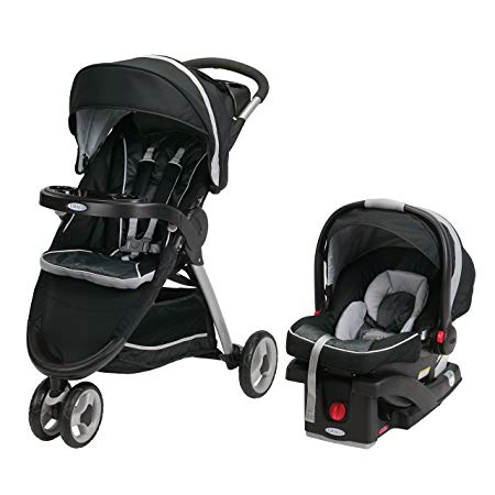 Graco Fastaction Fold Sport Click Connect Travel System Stroller, Gotham, One Size