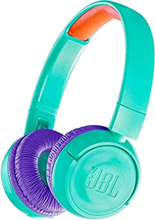 JBL JR300BT Kids Wireless Bluetooth On-Ear Headphones with Safe Sound Limited Volume to Protect Small Ears - Teal
