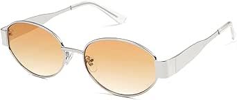 SOJOS Retro Oval Sunglasses for Women Men Trendy Sun Glasses Classic Shades UV400 Protection SJ1217