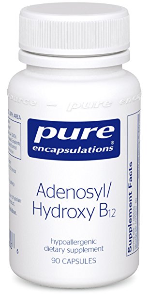 Pure Encapsulations - Adenosyl/Hydroxy B12 - Hypoallergenic Blend with Vitamin B12 for Nerve and Mitochondrial Support* - 90 Capsules