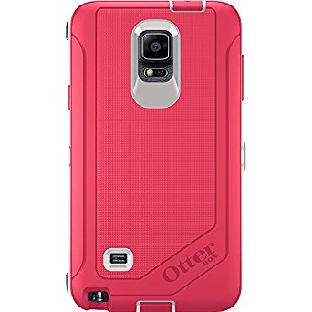 OtterBox Samsung Galaxy Note 4 Case Defender Series - Neon Rose (Whisper White/Blaze Pink) Only for Galaxy Note 4