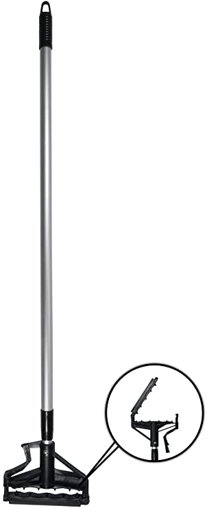 Nine Forty Replacement Mop Handle - Commercial Grade - Height Adjustable from 42” to 72” - Easy to Use Flip Grip Clamp