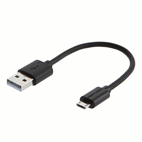 Micro USB Cable, CableCreation Short USB 2.0 to Micro USB Cable, High-Speed A Male to Micro B, Triple Shielded Cable, 15CM /Black Color