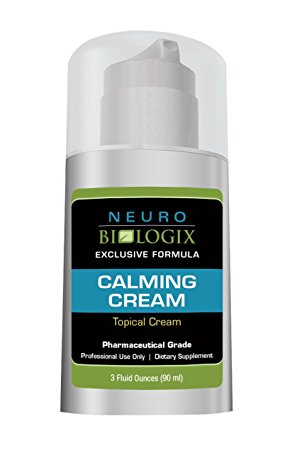Calming Cream by Neurobiologix (3 fl oz) (Pharmaceutical Grade Anxiety and Relaxation Topical Cream)