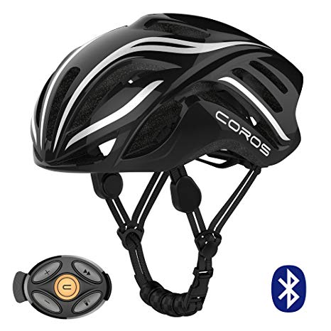 Coros LINX Smart Cycling Helmet w/Bone Conducting Audio | Fully adjustable sizing/Connects via Bluetooth for music, calls and navigation | Comfortable, Lightweight, Breathable