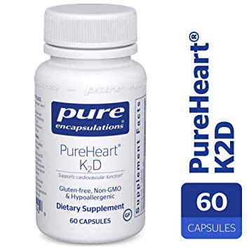 Pure Encapsulations - PureHeart K2D - Hypoallergenic Supplement to Promote Calcium Homeostasis and Cardiovascular Function* - 60 Capsules