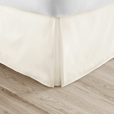 Linen Market Pleated Bed Skirt, Twin X-Large, Cream
