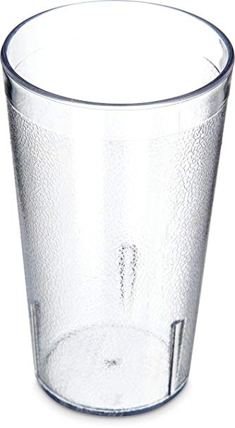 Carlisle 5212-8107 BPA Free Plastic Stackable Tumbler, 12 oz., Clear (Pack of 6)