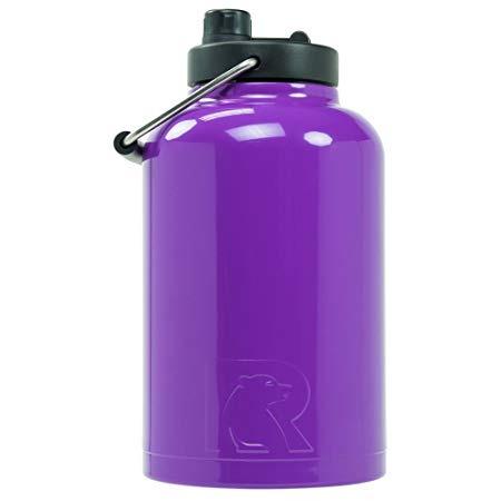 RTIC Double Wall Vacuum Insulated Stainless Steel Jug (Purple, One Gallon)