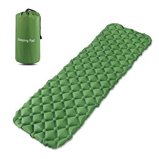 ONSON Sleeping Pad - Ultralight Compact Inflating Pads, Portable Camping Mat Suit for Hiking, Backpacking and Travel - Air Cell Design with FoldingCarry Bags Accessories