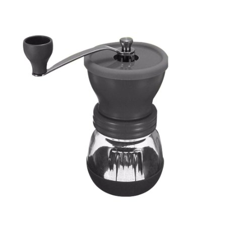 Amfocus Manual Coffee Grinder with Ceramic Burr, Hand-crank Grinding Mill