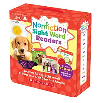 Scholastic SC-584281 Nonfiction Sight Word Readers Set, Level A (Pack of 27)