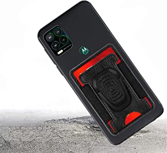Moto G Stylus 5G Case,DAMONDY for Motorola G Stylus 5G Case,Ring Kickstand Credit Card Slot Holder Case [Car Mount Function], PU Leather Wallet Case Compatible with Motorola G Stylus 5G -Black