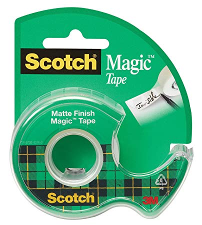 Scotch 810 Magic Tape in Dispenser, 0.50 x 450 Inches, Matte Clear