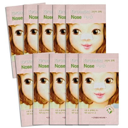 Etude House Greentea Nose Pack x 10pcs