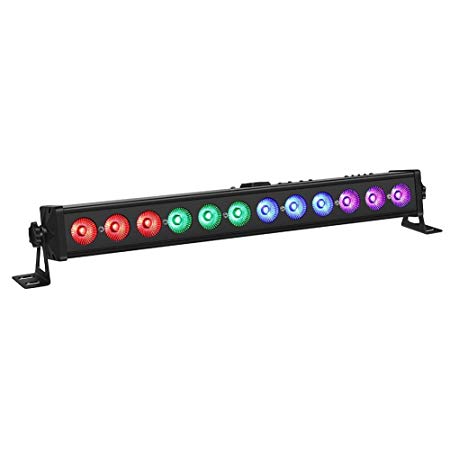 LED Stage Lights, OPPSK 21'' 36W 12LEDs Stage Wash Light RGB Tricolors DMX Control for Birthday Wedding Party DJ Stage Lighting