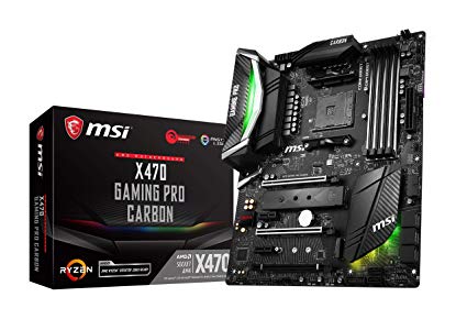 MSI Performance Gaming AMD X470 Ryzen 2 AM4 DDR4 Onboard Graphics SLI ATX Motherboard (X470 Gaming PRO Carbon)