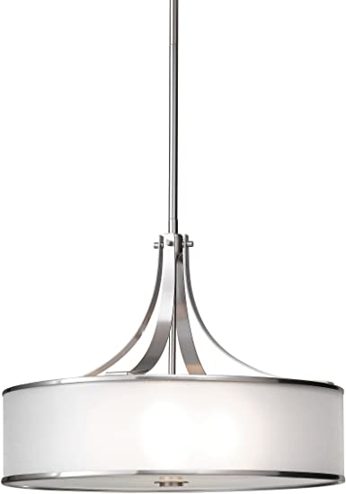 Sea Gull Lighting F2343/4BS Casual Luxury Large Four Light Pendant, Brushed Steel