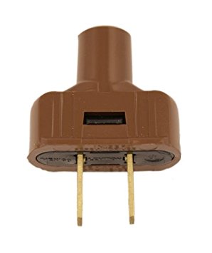 Leviton 48643 15 Amp, 125 Volt Non grounding plug, Brown