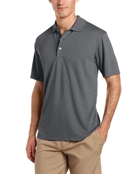 PGA TOUR Men's Golf Air Flux Short-Sleeve Solid Polo Shirt