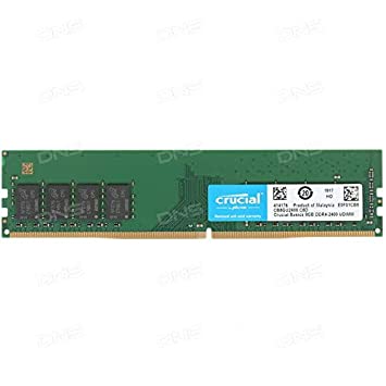 Crucial 8GB DDR4 1.2v 2400Mhz CL17 UDIMM RAM Memory Module for Desktop (CB8GU2400)