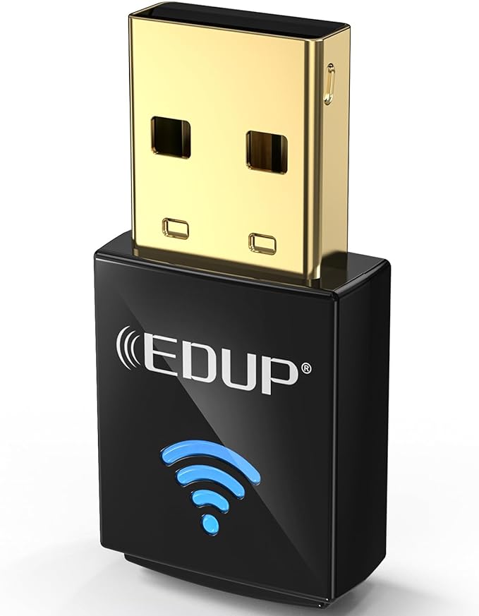 USB Bluetooth WiFi Adapter, Wireless Nano USB Network Adapter for Laptop Desktop PC Wi-Fi Dongle Compatible with Windows 10/7/8/8.1/XP Mac OS X 10.6-10.15.3 -Black