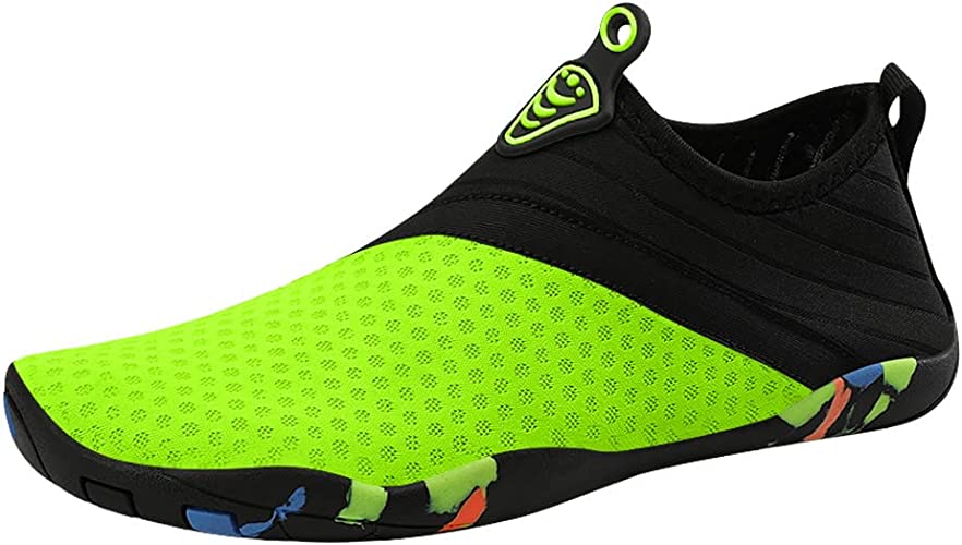 KUNWFNIX Water Shoes Quick Drying Sports Aqua Shoes Barefoot Aqua Beach Swim Surf Yoga Socks Slip-on Shoes for Men Women