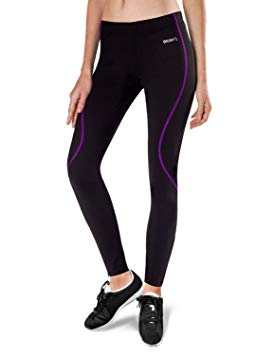 BALEAF Women's Thermal Cycling Tights Fleece-Lined Athletic Bike Pants Compression Tights