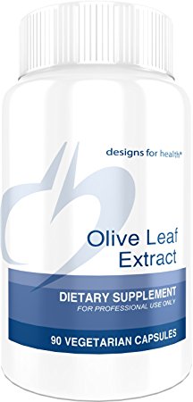 Designs for Health - Olive Leaf Extract - 500mg, Standardized to 20 Percent Oleuropein, 90 Capsules