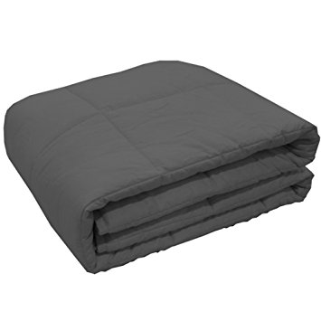 Weighted Blanket for Adults And Kids,Fall Asleep Faster and Stay Asleep Longer, Great for Anxiety, ADHD, Autism,Insomnia, OCD,and SPD(60''x78'', 25lbs,Dark Grey)