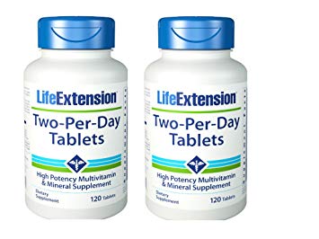 Life Extension Two-Per-Day 120 Tablets Pack of 2