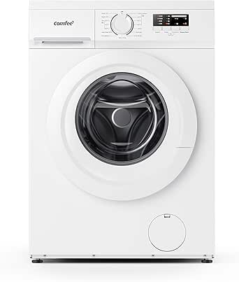 Comfee CFE10EW60/W Freestanding Washing Machine,6KG Load,Heat Wash 90℃,Ultra Slim 400mm,Quick Wash,15 Washing Programs,White