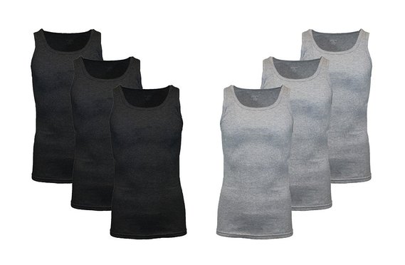 Galaxy By Harvic 3-Pack 6-Pack and 9-Pack Mens Athletic Undershirts