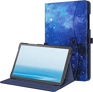 Fintie Hülle für Samsung Galaxy Tab A9 Plus 11 Zoll 2023, Multi-Winkel Folio Schutzhülle Dokumentenfach und Auto Schlaf/Wach Funktion für Tablet A9  SM-X210/X216/X218, Sternenhimmel