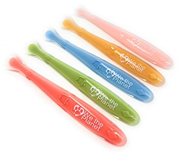 WeThePlanet Silicone Baby Spoon Set (Set of Five) (5 colors)