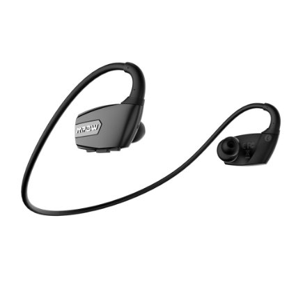 Mpow Antelope Bluetooth 41 Wireless Sports Headphones w Hands-free Calling Long Working-Time CVC60 Noise Reduction for Running Gym Exercise-Black